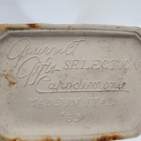 Figurine Monk Ekkehard Gourmet Gifts Selection Capodimonte Porcelain Italy 13" - Picture 6 of 6